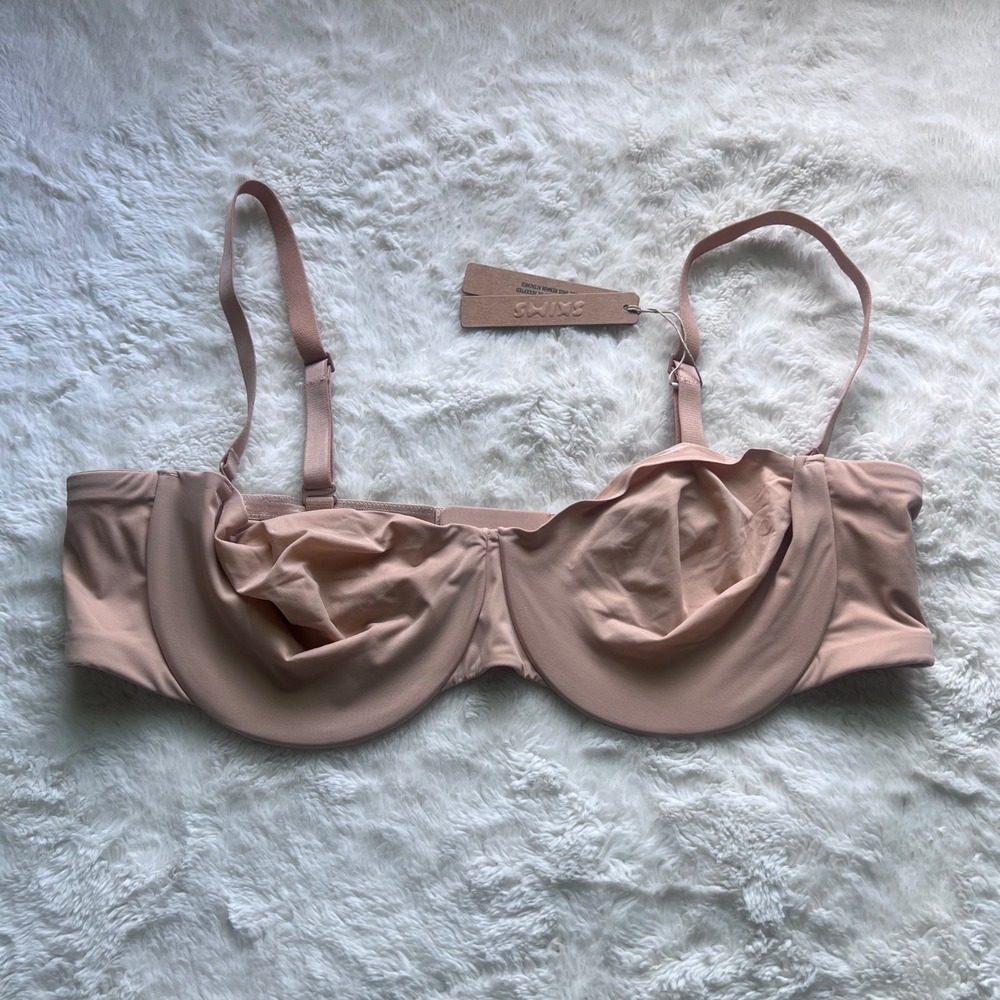 SKIMS Smoothing Intimates Unlined Strapless Bra Clay BA-BAN-9054 Women's 42C NEW - Picture 3 of 10